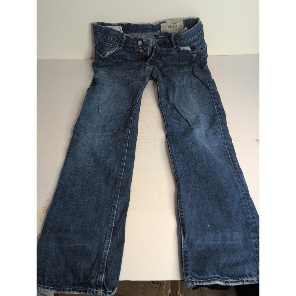 Y2K Hollister Huntington Low Rise Slim Straight 34x32 Men Surf Beach Skate